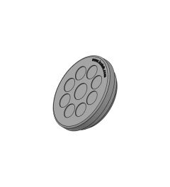 KEL-DP 40/9 A cable entry plate, plug, wall 1.5-2.5mm, gray