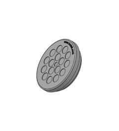 KEL-DP 40/17 A cable entry plate, plug, wall 1.5-2.5mm, gray