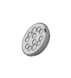 KEL-DP 50/12 A cable entry plate, plug, wall 1.5-2.5mm, gray