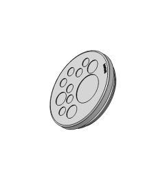 KEL-DP 50/11 B cable entry plate, plug, wall 2.8-4mm, gray