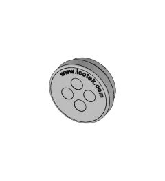 KEL-DP 20/4 A cable entry plate, plug, wall 1.5-2.5mm, gray