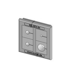 KEL-QTA B4 A QUICK cable entry plate, plug, wall 1.5-2.5mm