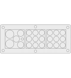 KEL-DPZ-KX/KL 24 cable entry plate Rittal, gray