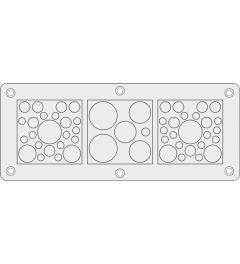 KEL-DPZ-KX/KL 54 cable entry plate Rittal, gray