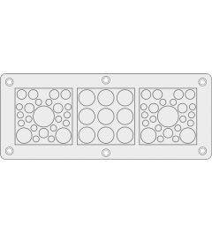 KEL-DPZ-KX/KL 57 cable entry plate Rittal, gray