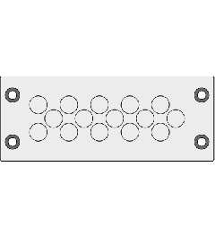 KEL-DPZ 24/15 CR cable entry plate, screw, gray