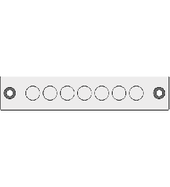 KEL-DPZ-E 112/7 CR cable entry plate, screw, gray