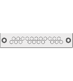 KEL-DPZ-E 112/21 CR cable entry plate, screw, gray