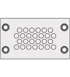 KEL-DPZ 10/26 kabelinvoerplaat, schroefbevestiging, grijs