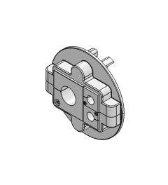 KVT 80/3 split cable gland M80, screw mounting, gray