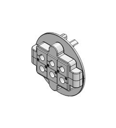 KVT 80/6 split cable gland M80, screw mounting, gray