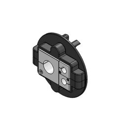 KVT 80/3 split cable gland M80, screw mounting, black