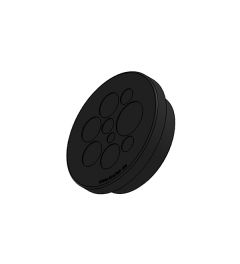 KEL-DPZ 63/9 round cable entry plate, screw nut, M63, black