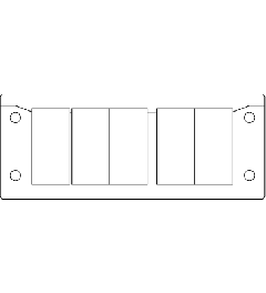 KEL-U 24/10 CR kabelinvoerframe, 2d, 10/-, zwart