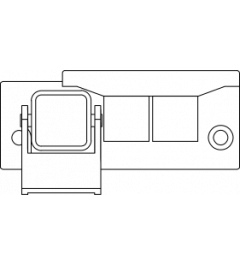 MIS-E3/2-3A  KV20 M4 kabelinvoerframe