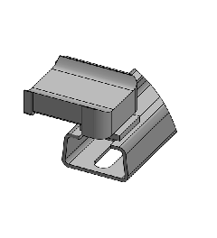 KBH-R 36-1-C Houder voor klittenband kabelbinders