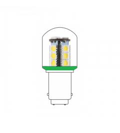 LED lamp BA15D 24VAC/DC groen