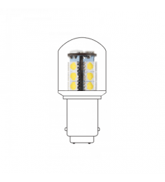 LED lamp BA15D 24VAC/DC wit