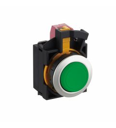 CW drukknop 22mm 1NO/2NC groen