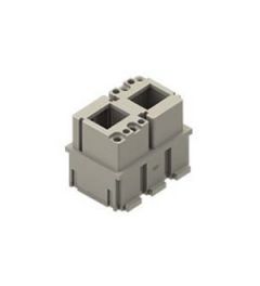 MIXO RJ45, adapter voor 2xRJ45+8P, 10A, 250V, Female