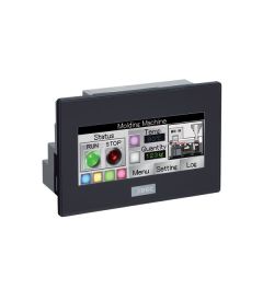 3.8" PLC+HMI 12 I/O kleur 65K zwart