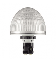 HW led signaallamp 22mm dome 66mm wit