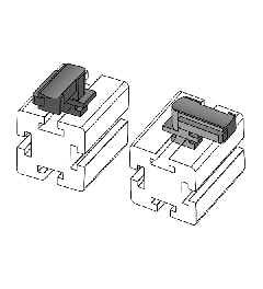 KBH-R 12 item G6 Houder voor klittenband kabelbinders