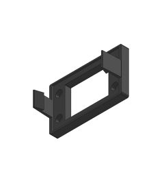 KEL-SNAP 10 Snap-in mounting frame, black