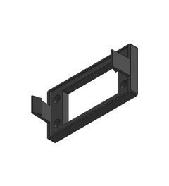 KEL-SNAP 16 Snap-in mounting frame, black