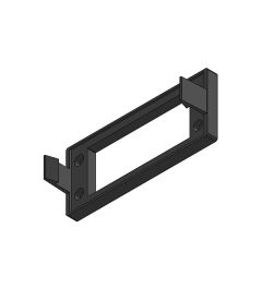 KEL-SNAP 24 Snap-in mounting frame, black