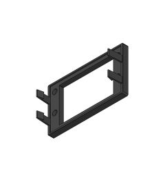 KEL-SNAP 24E Inklikbaar montageframe, zwart