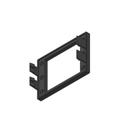 KEL-SNAP 24MT Snap-in mounting frame, black