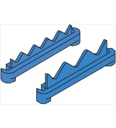 Kabelklemmen hygiënisch voor S126, blauw - Ø3