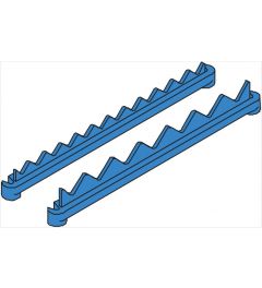 Kabelklemmen hygiënisch voor S128, blauw