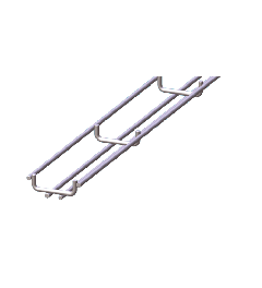 Draadgoot compact RVS AISI304 9x23x3000mm