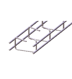 Cable trays with locking SS AISI304 25x50x3000mm