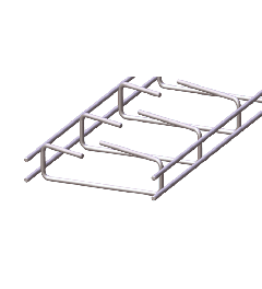 Cable trays with locking SS AISI304 25x100x3000mm