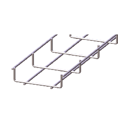 Draadgoot compact RVS AISI304 30x100x3000mm