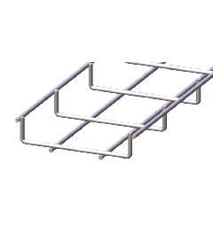 Draadgoot compact RVS AISI304 30x125x3000mm