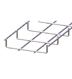 Draadgoot compact RVS AISI304 30x150x3000mm