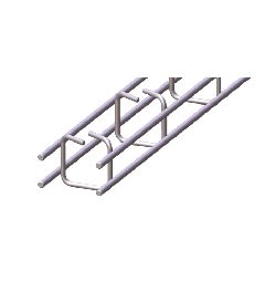 Cable trays with locking SS AISI304 25x25x3000mm