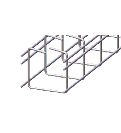 Cable trays with locking SS AISI316 75x75x3000mm