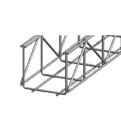 Draadgoot heavy duty Thermisch Verzinkt 100x100x3000mm