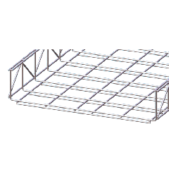 Cable trays heavy duty SS AISI316 100x500x3000mm