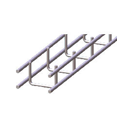 Draadgoot standaard Gegalvaniseerd 25x25x3000mm