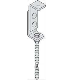 Plafondbeugel top-gedeelte voor S273 RVS AISI316