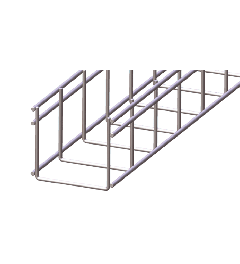 Draadgoot standaard Gegalvaniseerd 125x125x3000mm