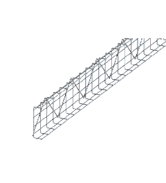 Cable trays horizontal SS AISI304 55x200x3000mm