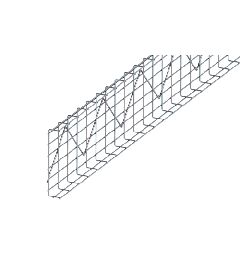 Cable trays horizontal SS AISI304 55x300x3000mm