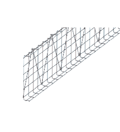 Cable trays horizontal SS AISI304 55x400x3000mm